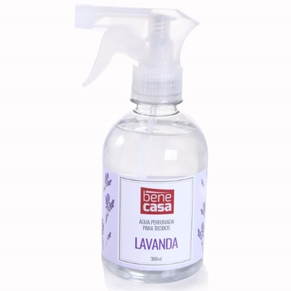 Aromatizante 300ML Agua Perfumada Para Tecidos LAVANDA - Bene Casa