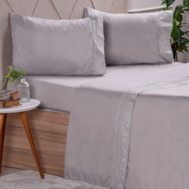 Jogo de Cama Microfibra Solteiro 3 Peças Bene Casa Cotton Touch