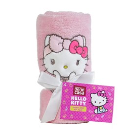 Manta Hello Kitty e Amigos 1,00m x 75cm Flannel Fleece MIMMY - Bene Casa