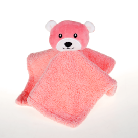 Naninha Baby 23cm x 23cm De Bichinhos URSO ROSA - Bene Casa