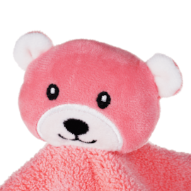 Naninha Baby 23cm x 23cm De Bichinhos URSO ROSA - Bene Casa