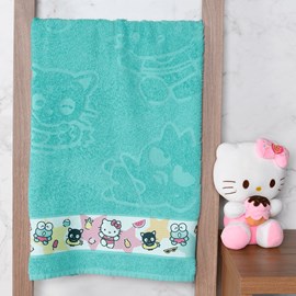 Toalha de Banho Algodão Coleção Hello Kitty e Amigos VERDE - Bene Casa